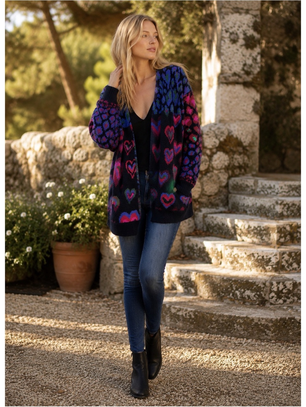 Farm Rio Heart Cardigan XS - Picture 2 of 16